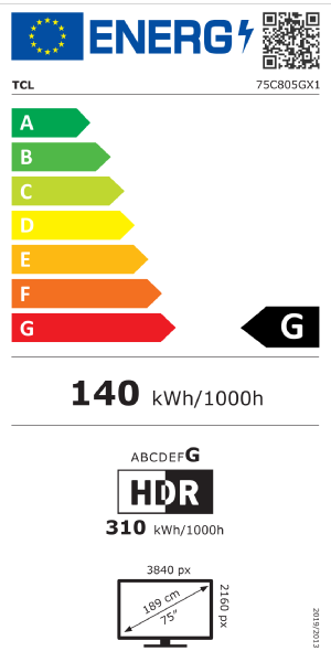 TELEVISOR LED TCL 75C805